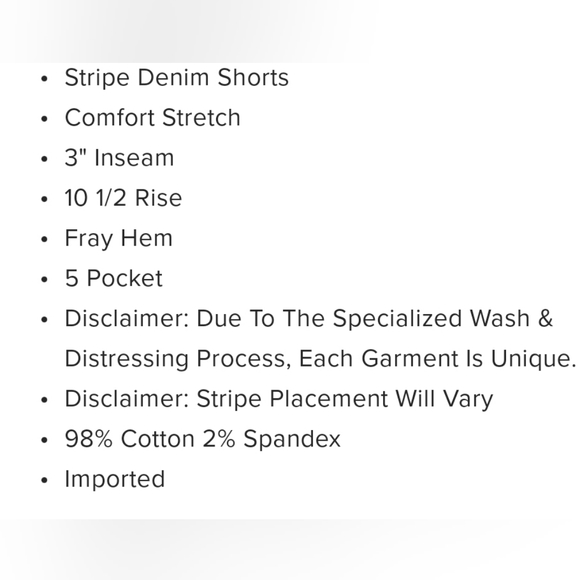 Fashion Nova Striped Denim Shorts *Nwt* - Picture 5 of 9